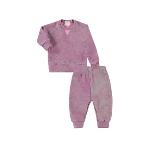 Heathered Vintage Sherpa Sweatshirt and Sweatpant Sets