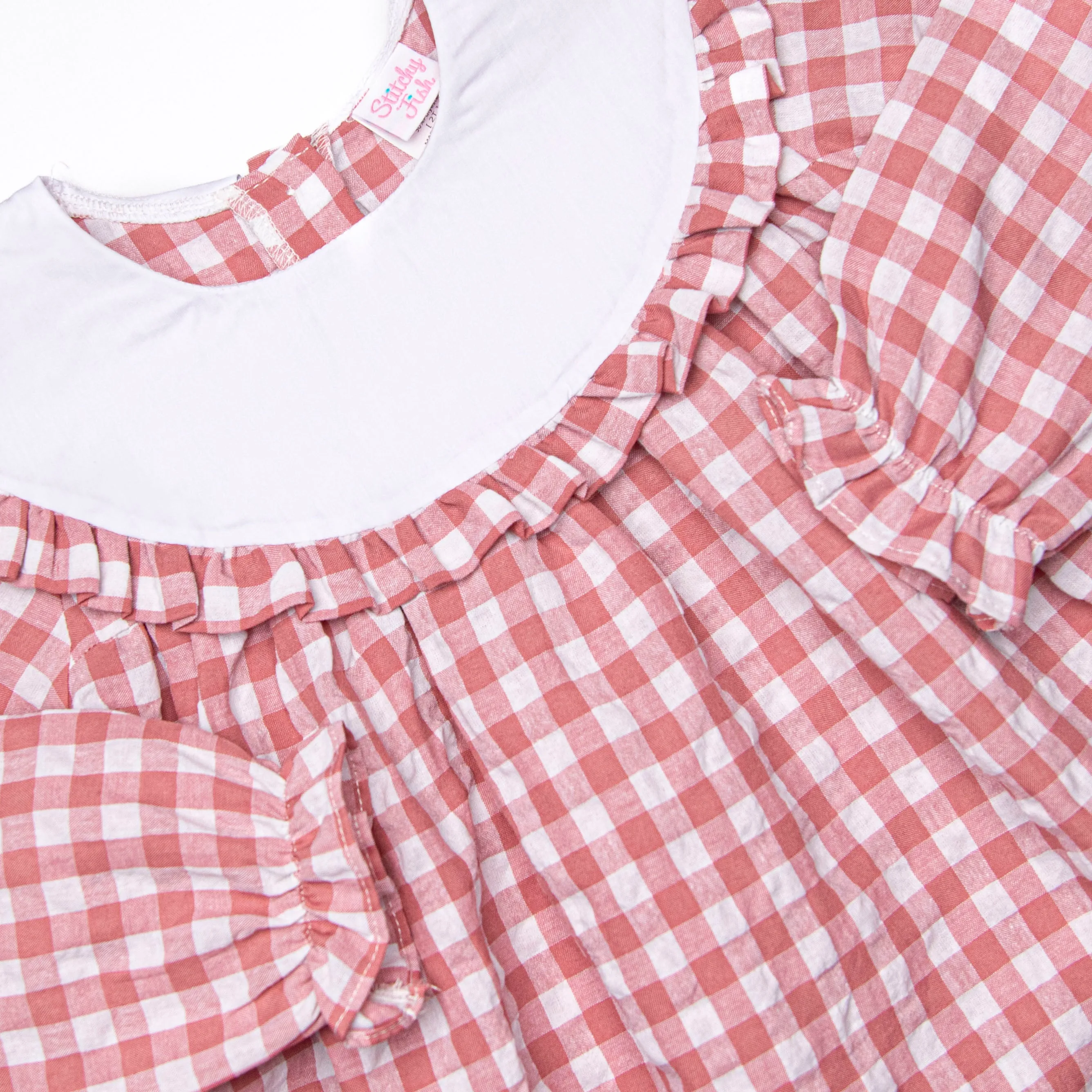 Hillside Orchard Bib Legging Set, Red Check