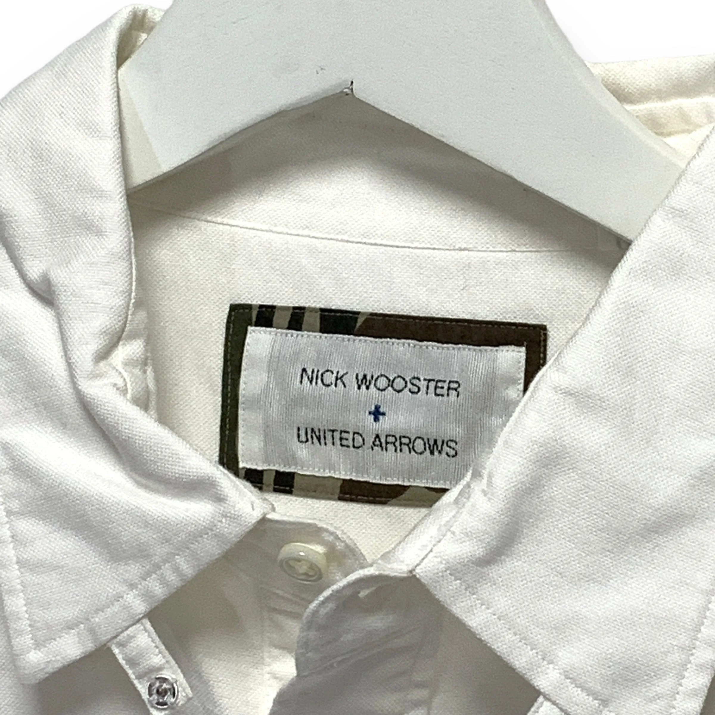 [L] United Arrows x Nick Wooster Long Tail Cotton Oxford BD L/S Shirt