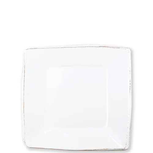 Lastra Melamine Square Platter White