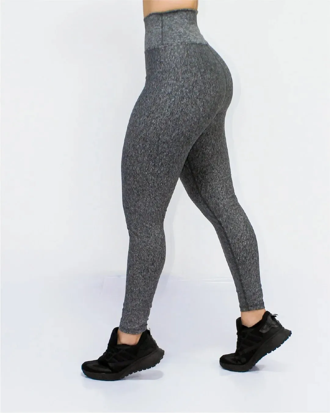 Leggins Gris Moldeador  Tela Gruesa