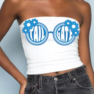 Light Blue Sunglasses Tube Top