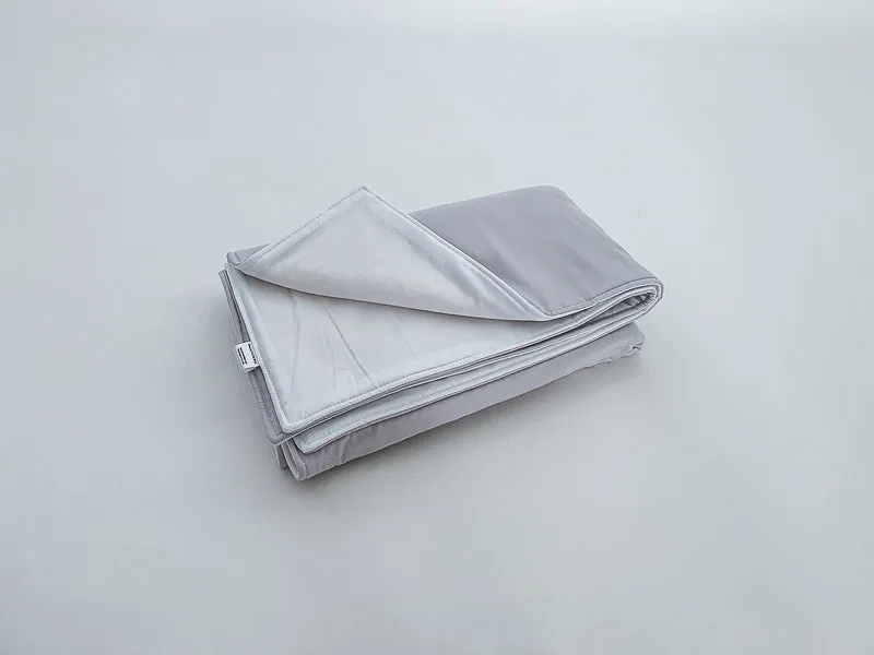 Light Gray and White Toddler Crib Bedding Set