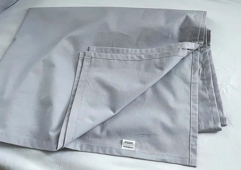 Light Gray and White Toddler Crib Bedding Set