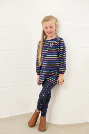 Lottie Tunic - Navy Stripes
