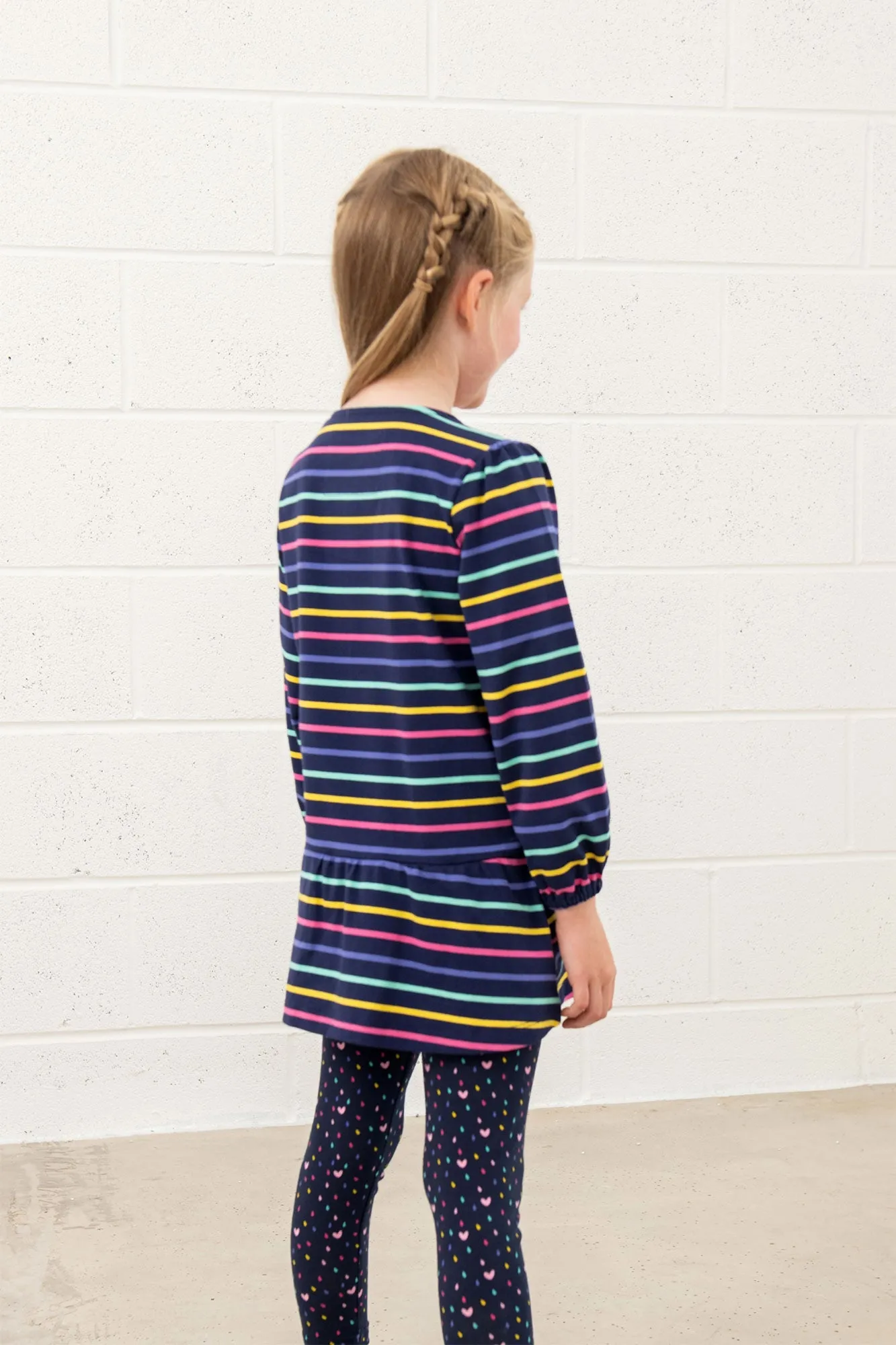 Lottie Tunic - Navy Stripes