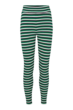 Ludmilla Tights - Green jacket / black / whisper white