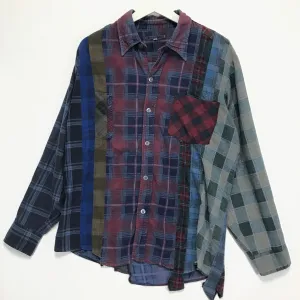 [M]  Needles Rebuild Ribbon 7 Cut Flannel Shirt