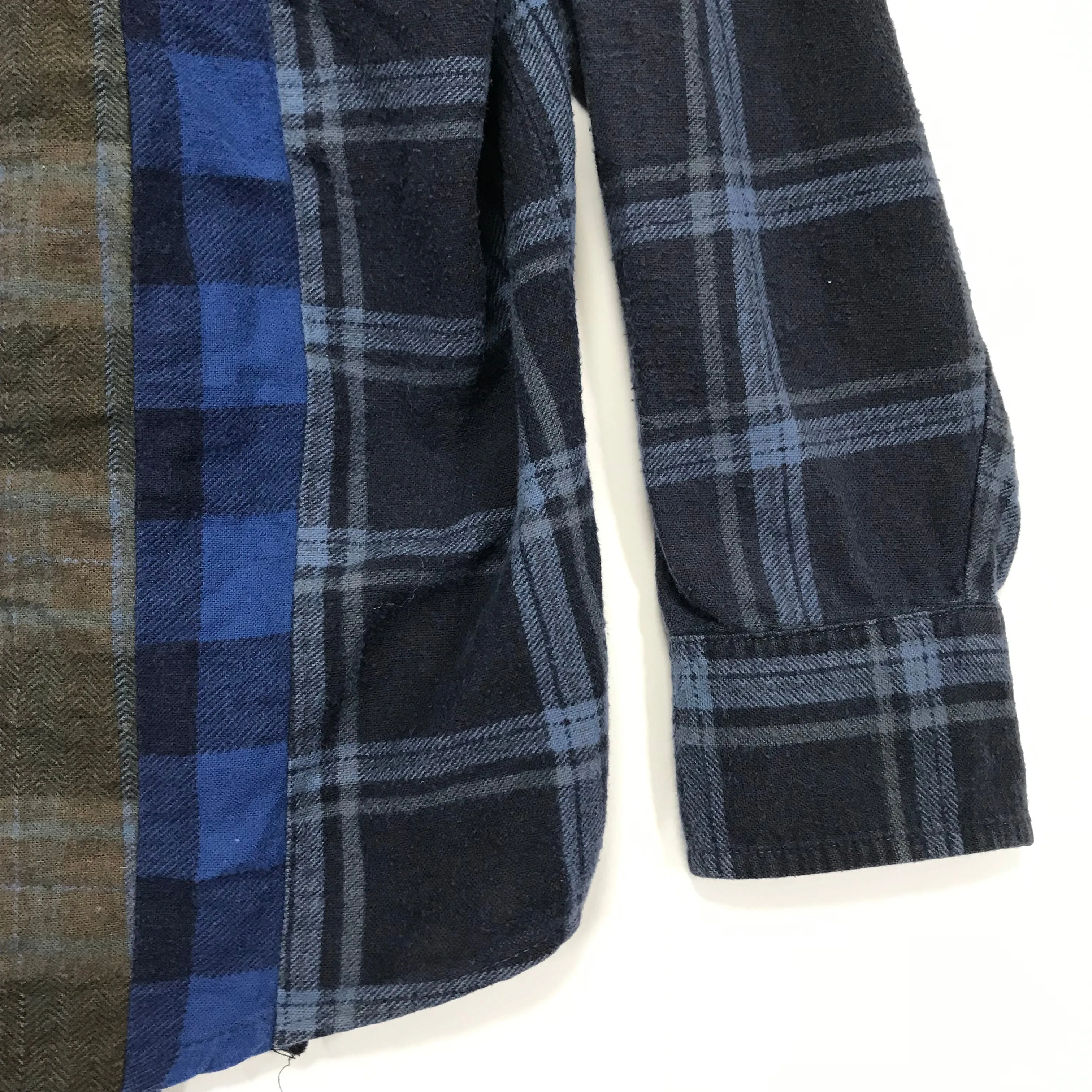 [M]  Needles Rebuild Ribbon 7 Cut Flannel Shirt