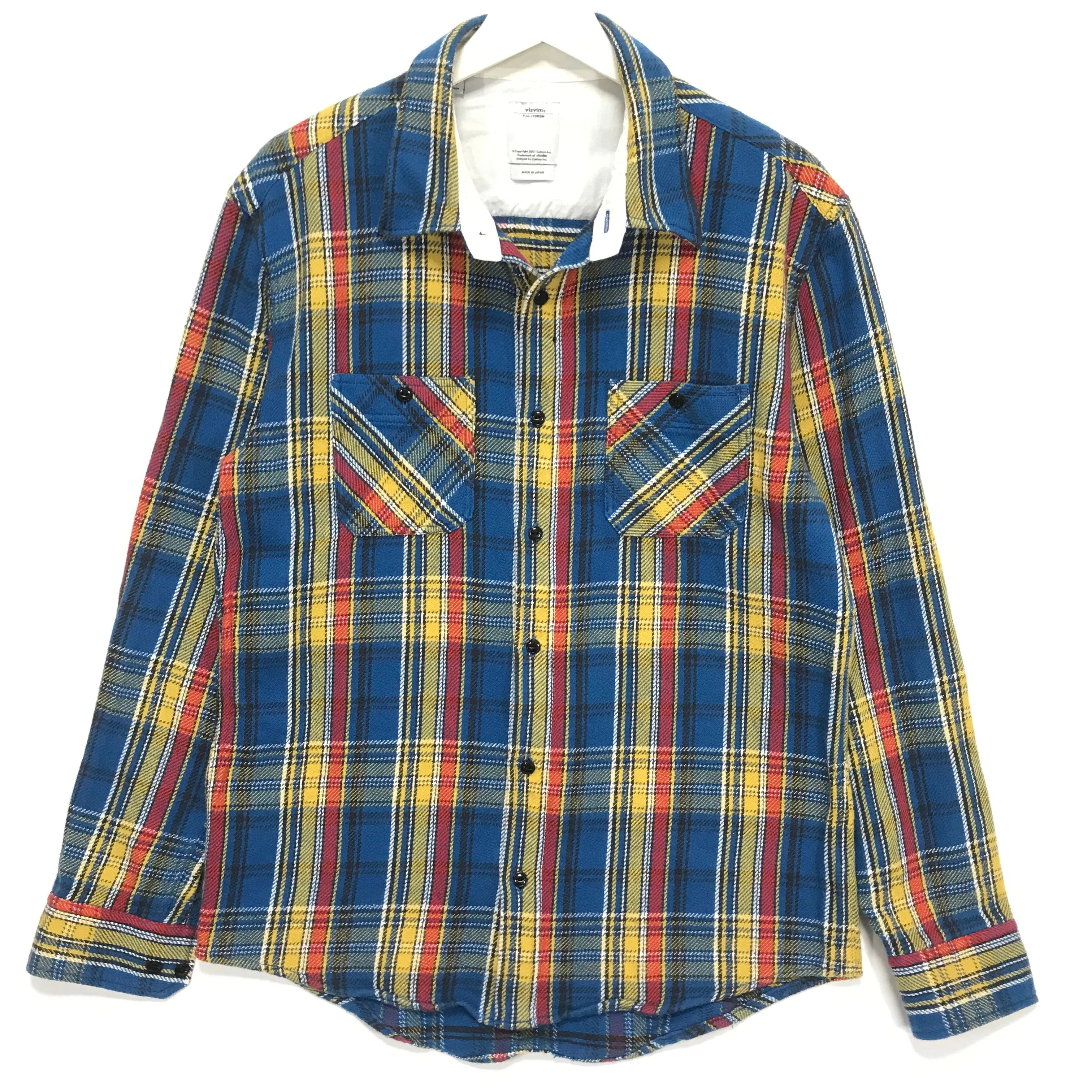 [M] VISVIM 10AW Black Elk Check L/S Flannel Shirt