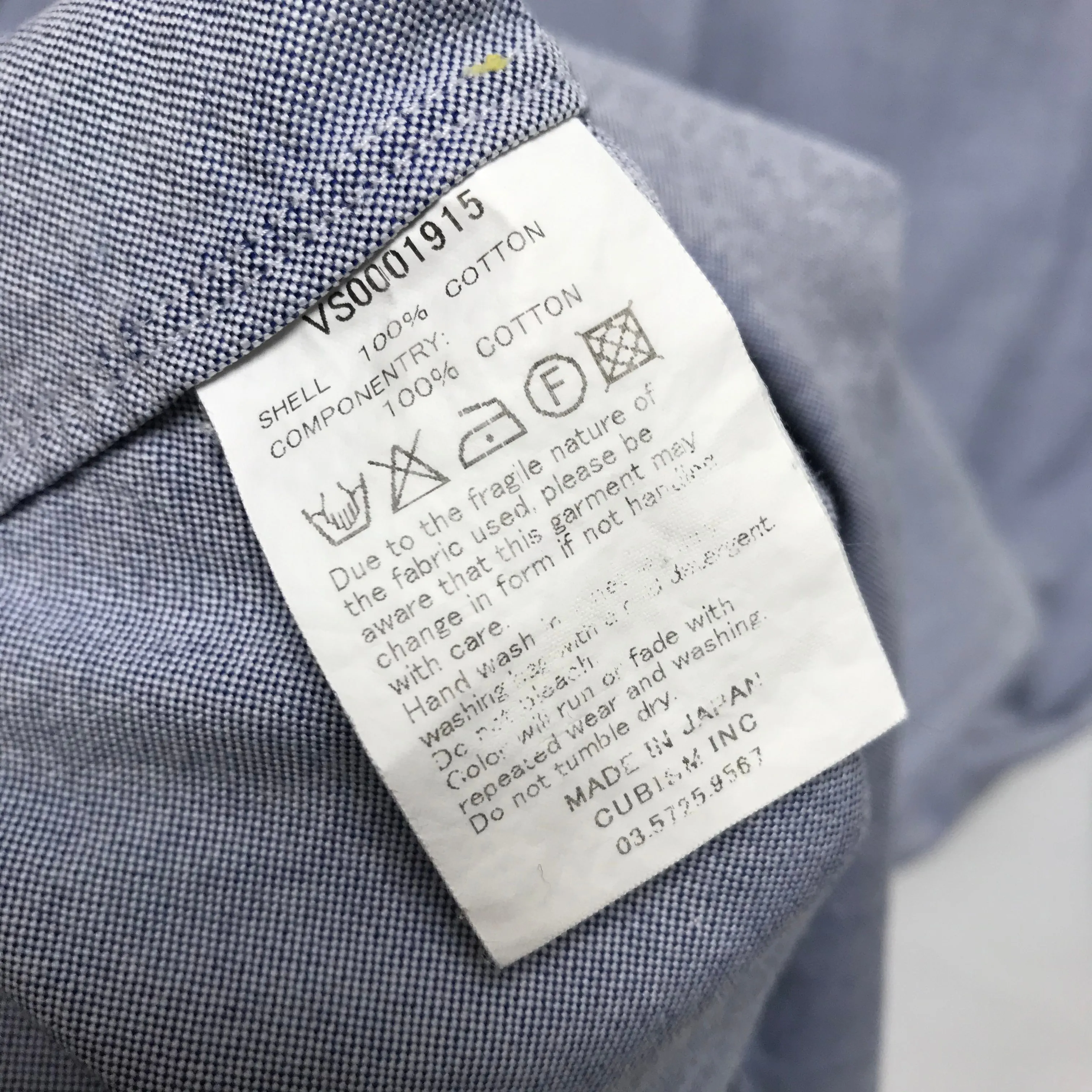 [M] Visvim Albacore Patchwork Giza Oxford L/S Shirt Blue