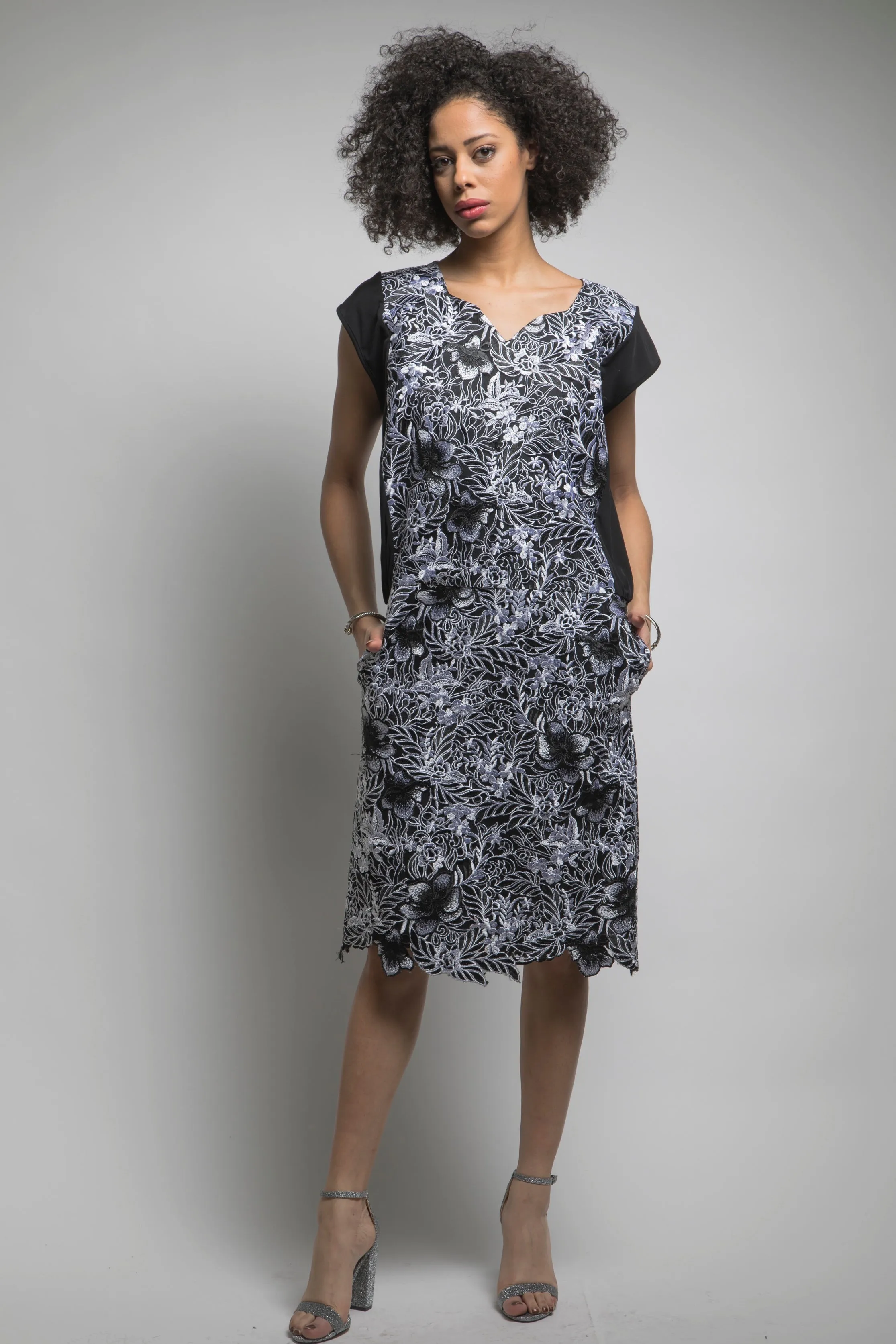 Made in NYC: Lace Panel Dress Style #155