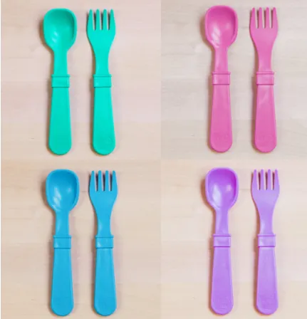[Made in USA] Re-Play Utensils 4 sets Forks & Spoons - Neutral