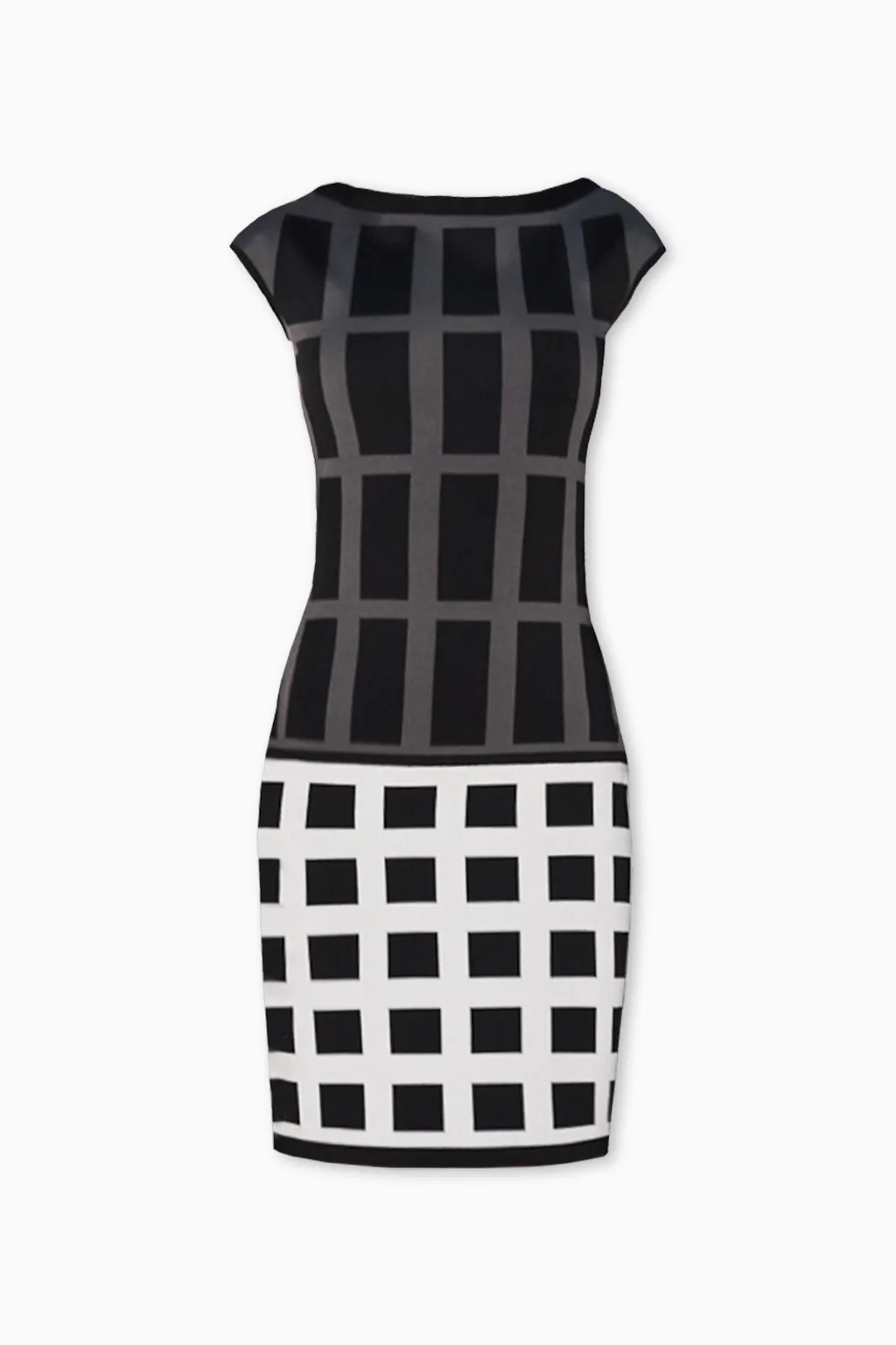 Maxine - Geometric Jacquard Dress