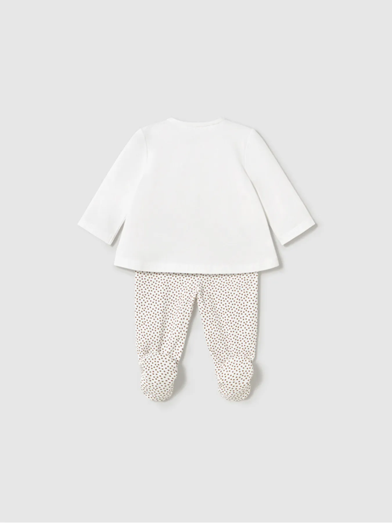 Mayoral Baby Girl Neutral Bear Outfit Set