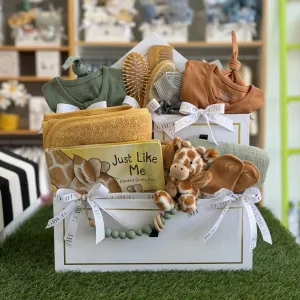 Medium Just Like Me Giraffe Gift Set | Neutral