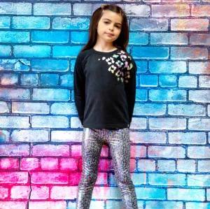 Metallic Leopard Legging