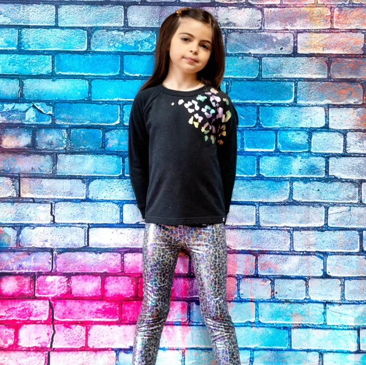 Metallic Leopard Legging