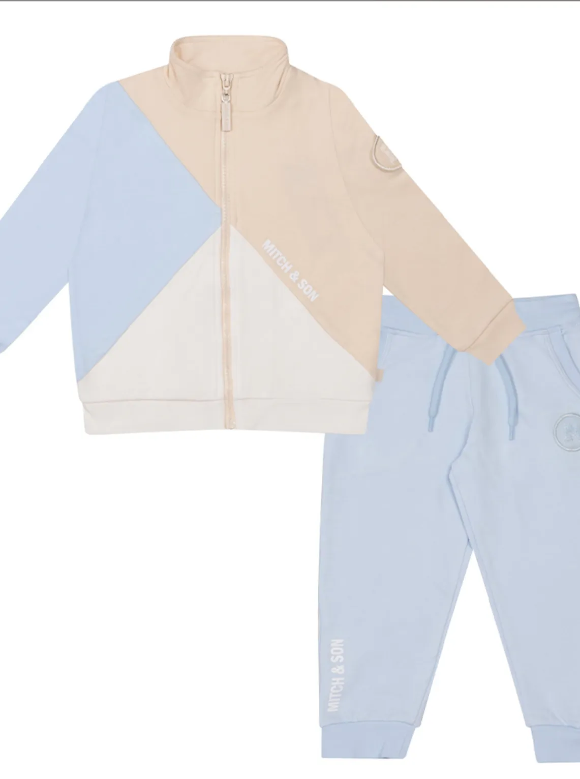 Mitch&son cut and sew zipper tracksuit two piece 07242379