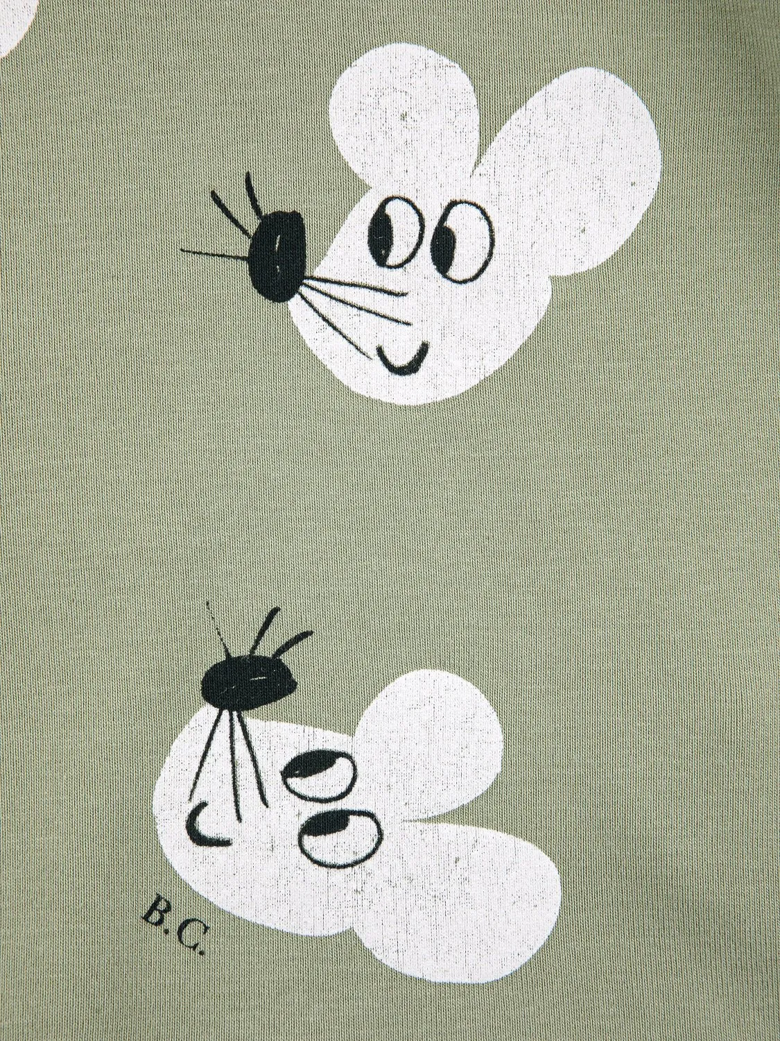 Mouse All Over Turtleneck T-Shirt by Bobo Choses