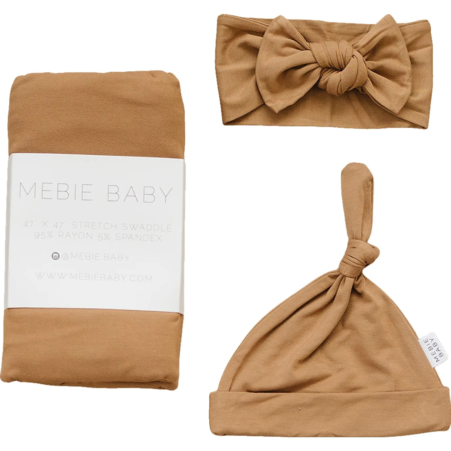 Mustard Bamboo Hat or Head Wrap Set