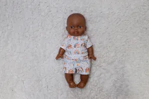 Neutral Rainbow pajama set -  m21
