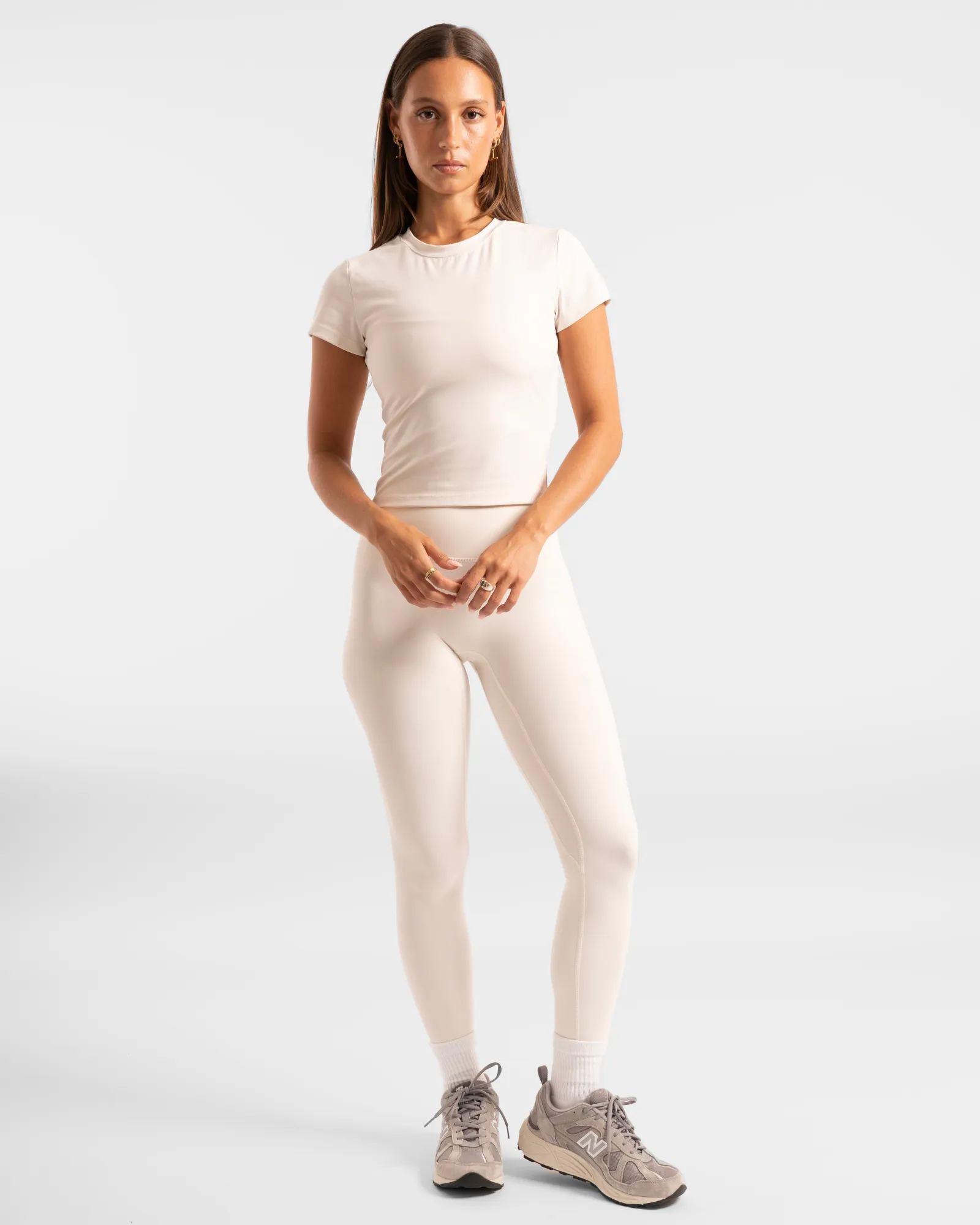 Not Your Basic Leggings - Off-White (Invisible Scrunch)