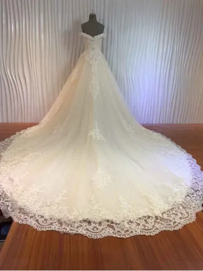 Off-The-Shoulder Princess Wedding Dress