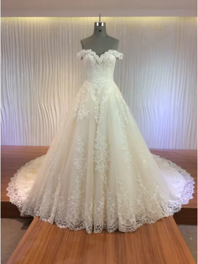 Off-The-Shoulder Princess Wedding Dress