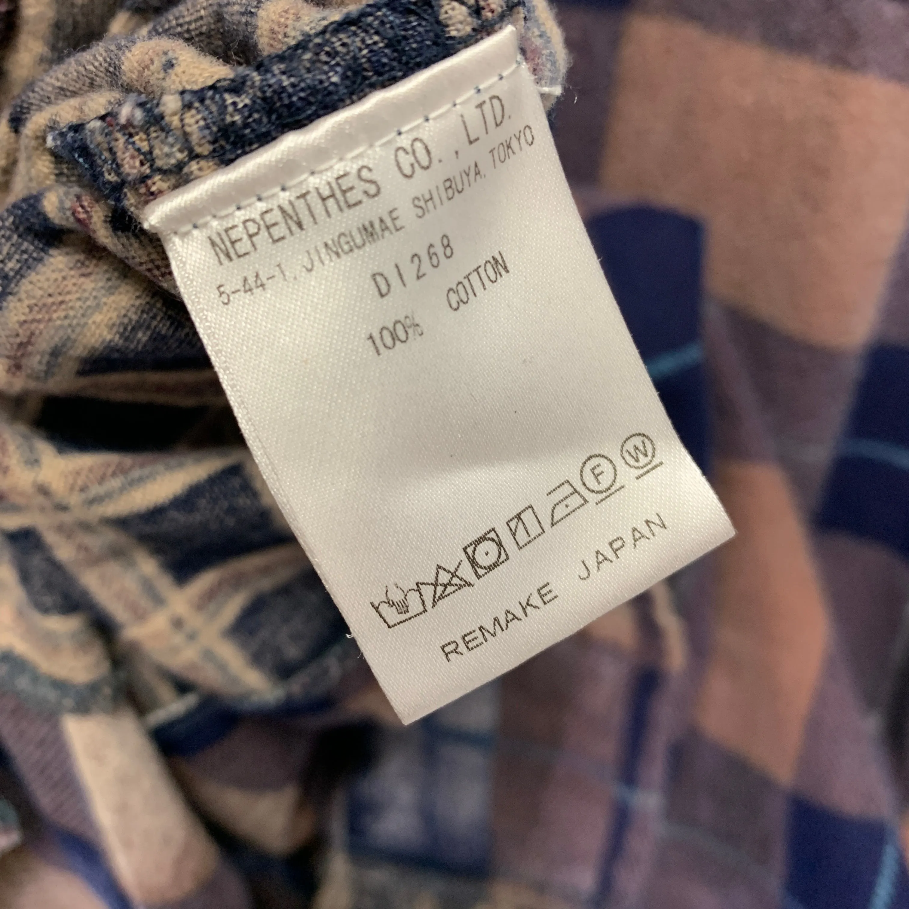 [OS] Needles Rebuild Ribbon Cut Oversized Flannel Shirt