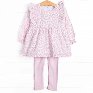 Pink Willow Legging Set, Pink