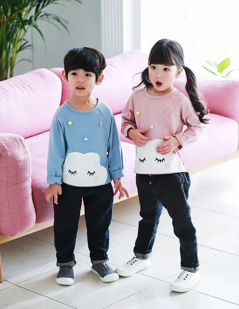 Pom-Pom Cloud Tee Pink