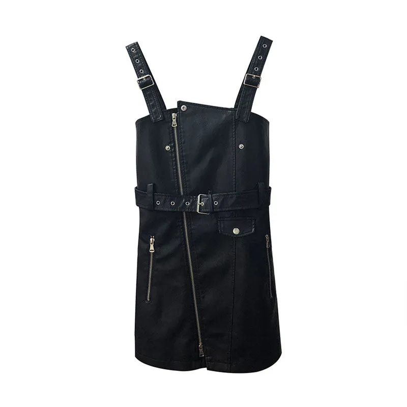 Punk strap dress KF90128