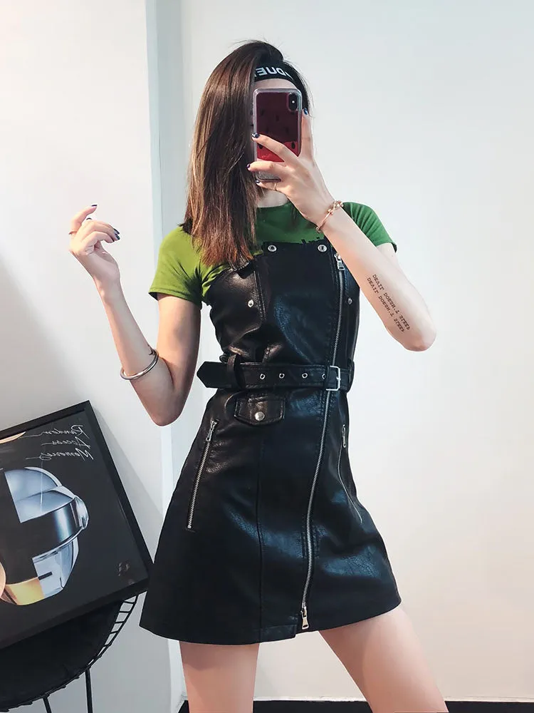 Punk strap dress KF90128