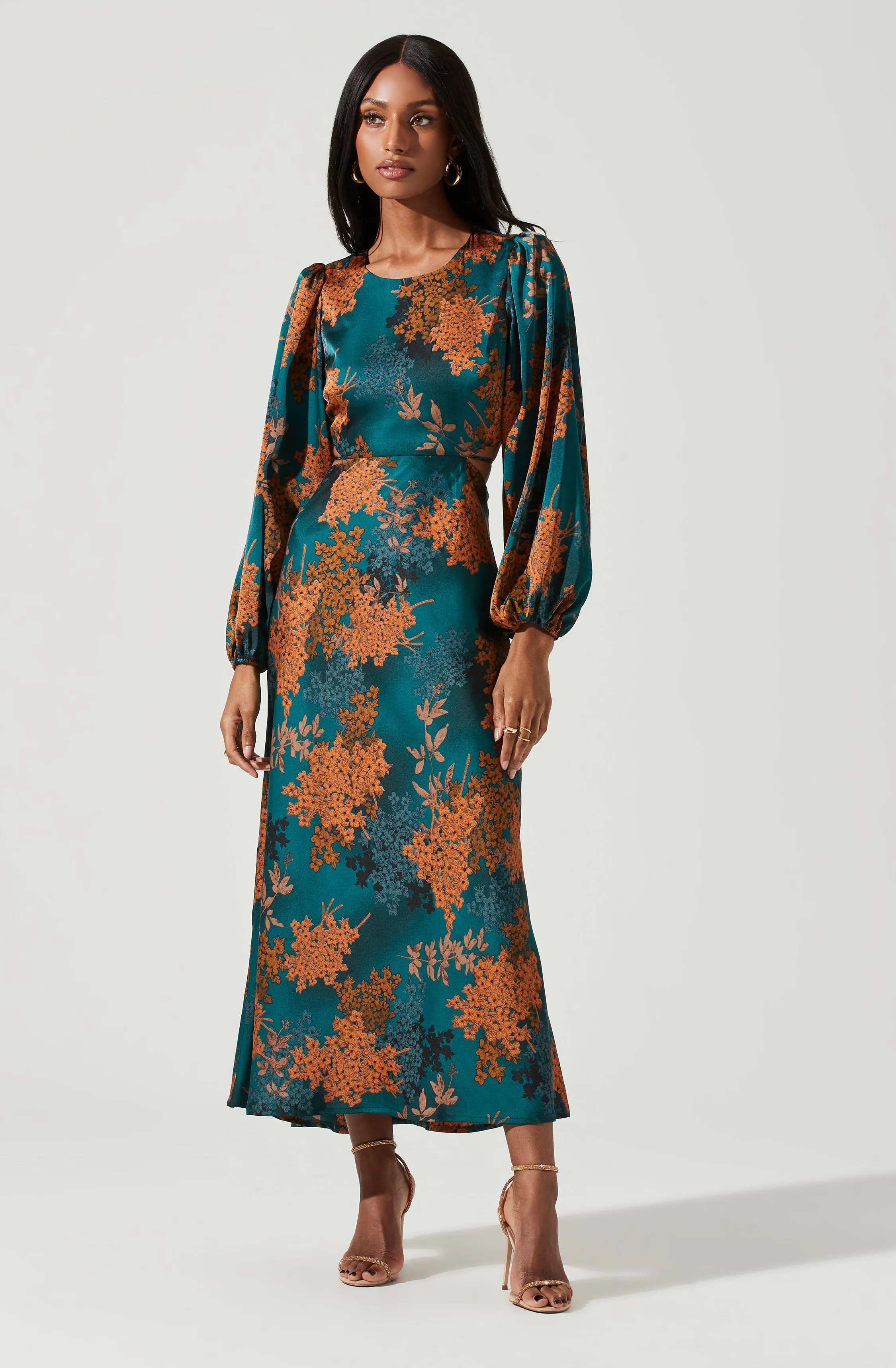 Quinn Floral Cutout Maxi Dress