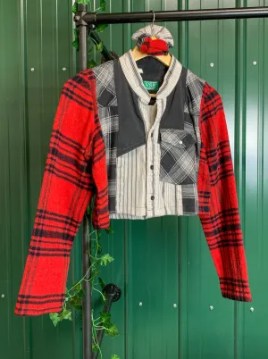 "1 of 1" Patchwork Crop Flannel (S)