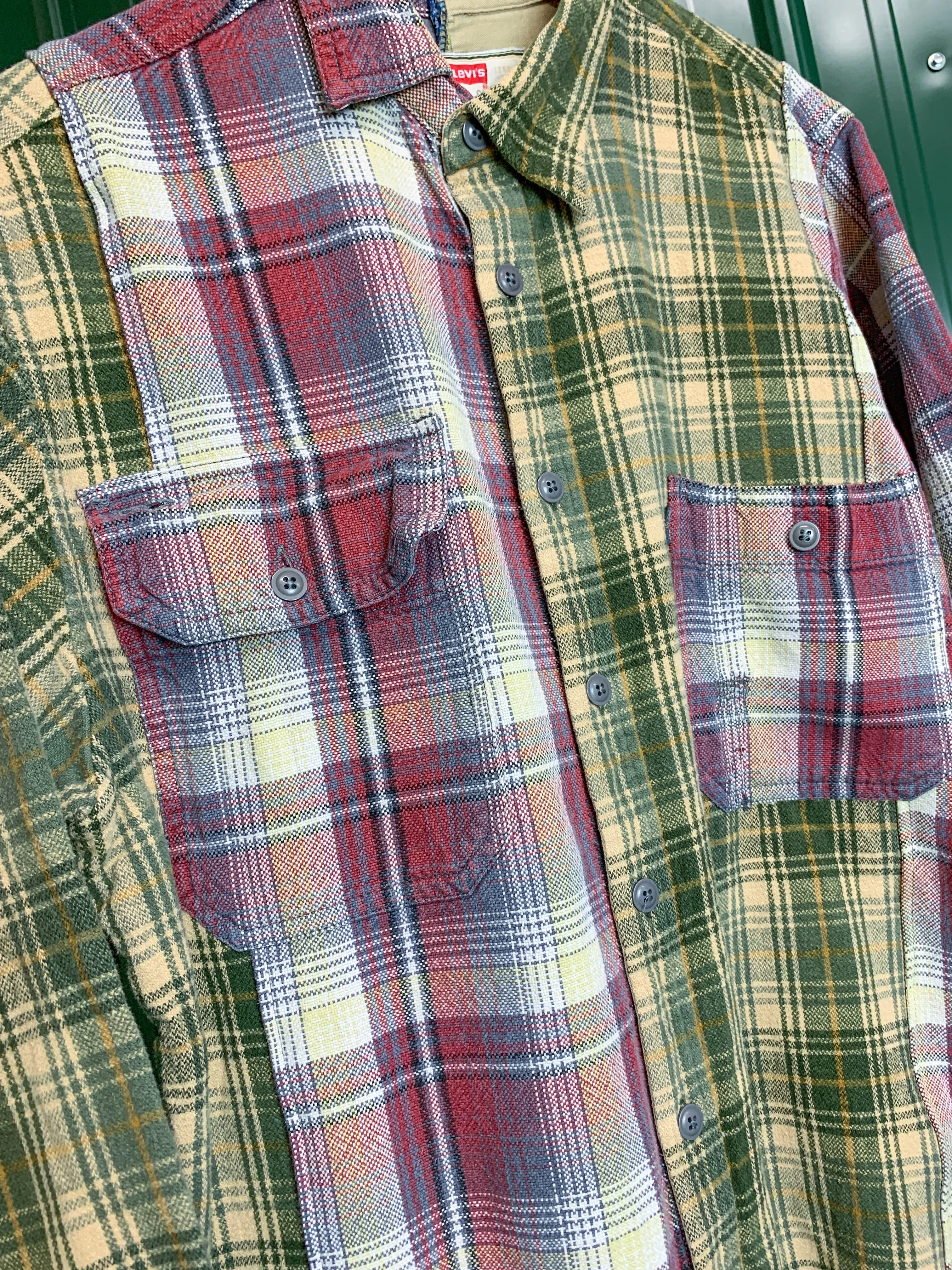 "1 of 1" Patchwork Plaid Flannel (L)