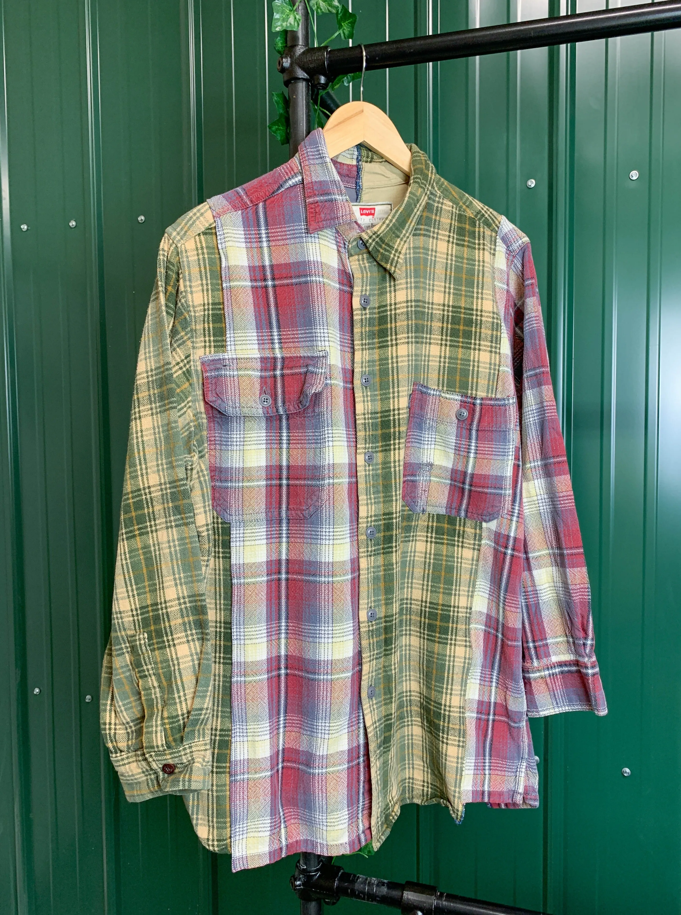 "1 of 1" Patchwork Plaid Flannel (L)