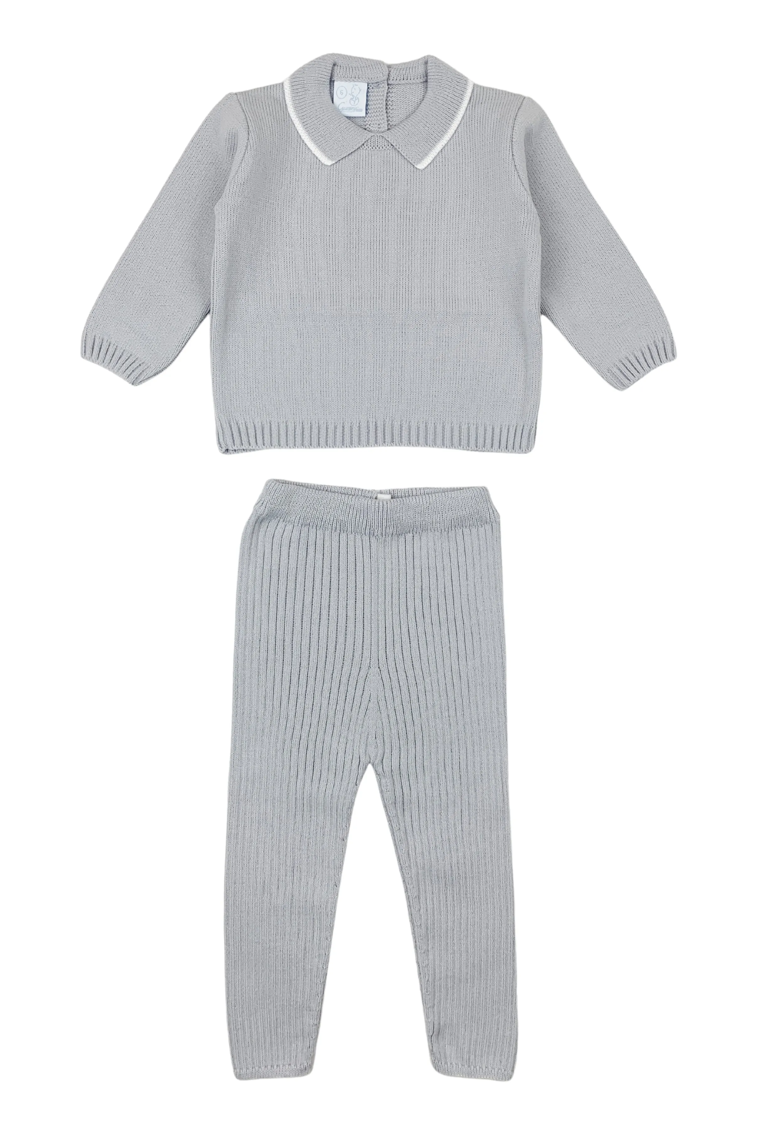 "Bodhi" Light Grey Knit Top & Leggings