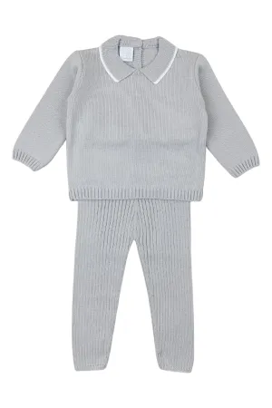 "Bodhi" Light Grey Knit Top & Leggings