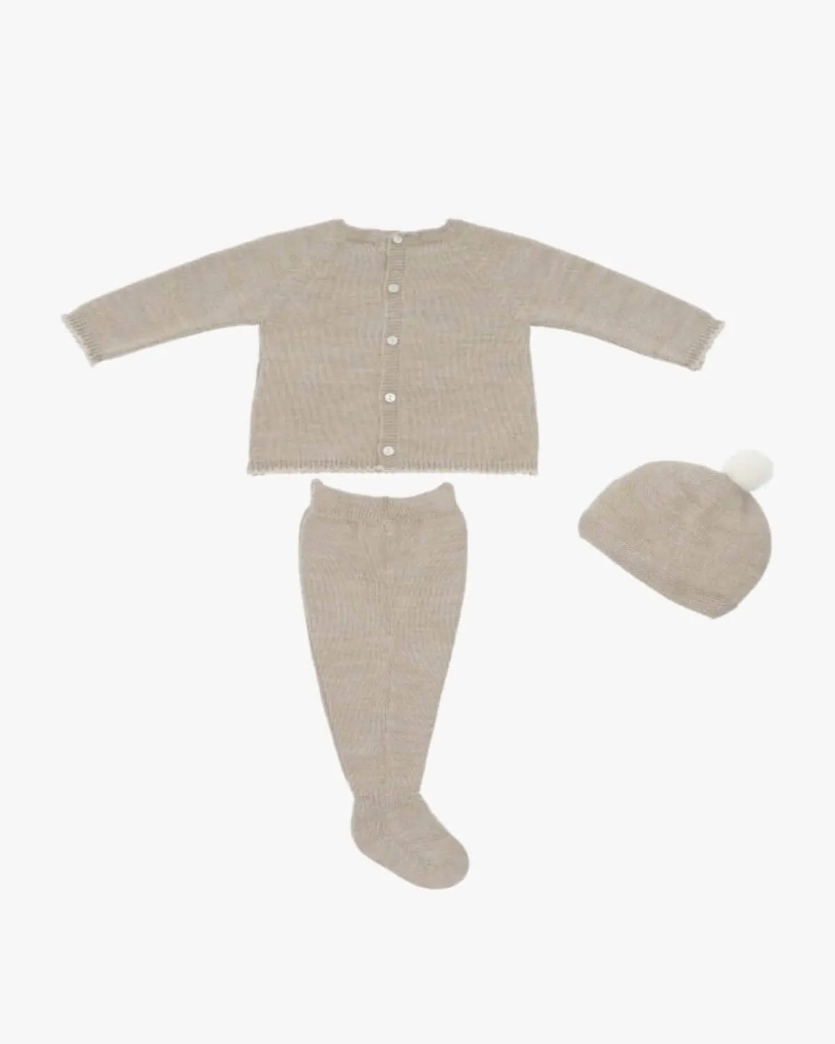 "Jose" Fox Knitted Pram Set