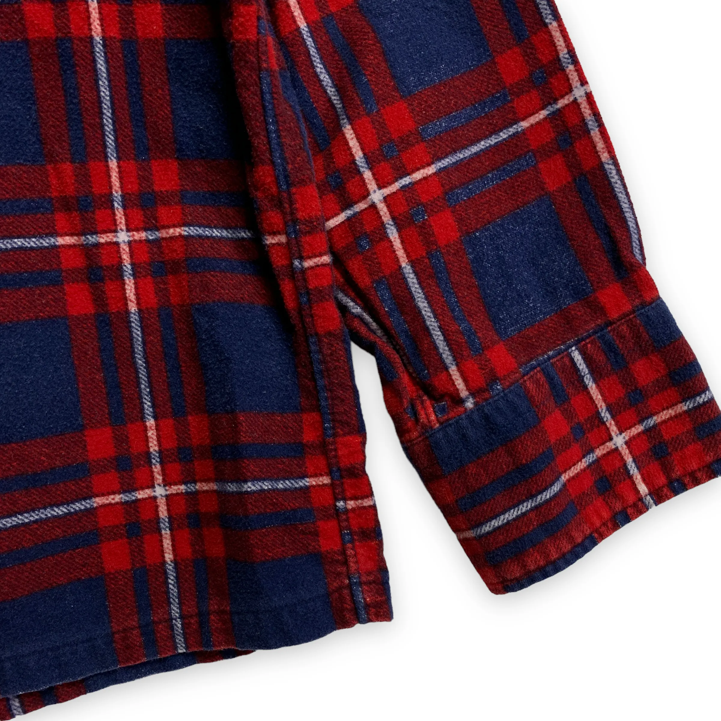 [S] Needles Flannel BD Shirt Navy Red