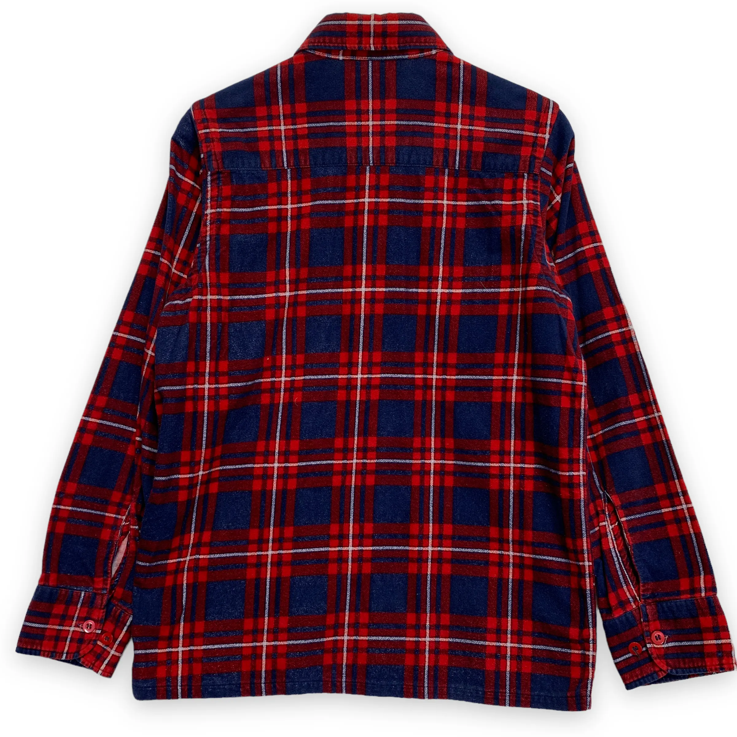 [S] Needles Flannel BD Shirt Navy Red