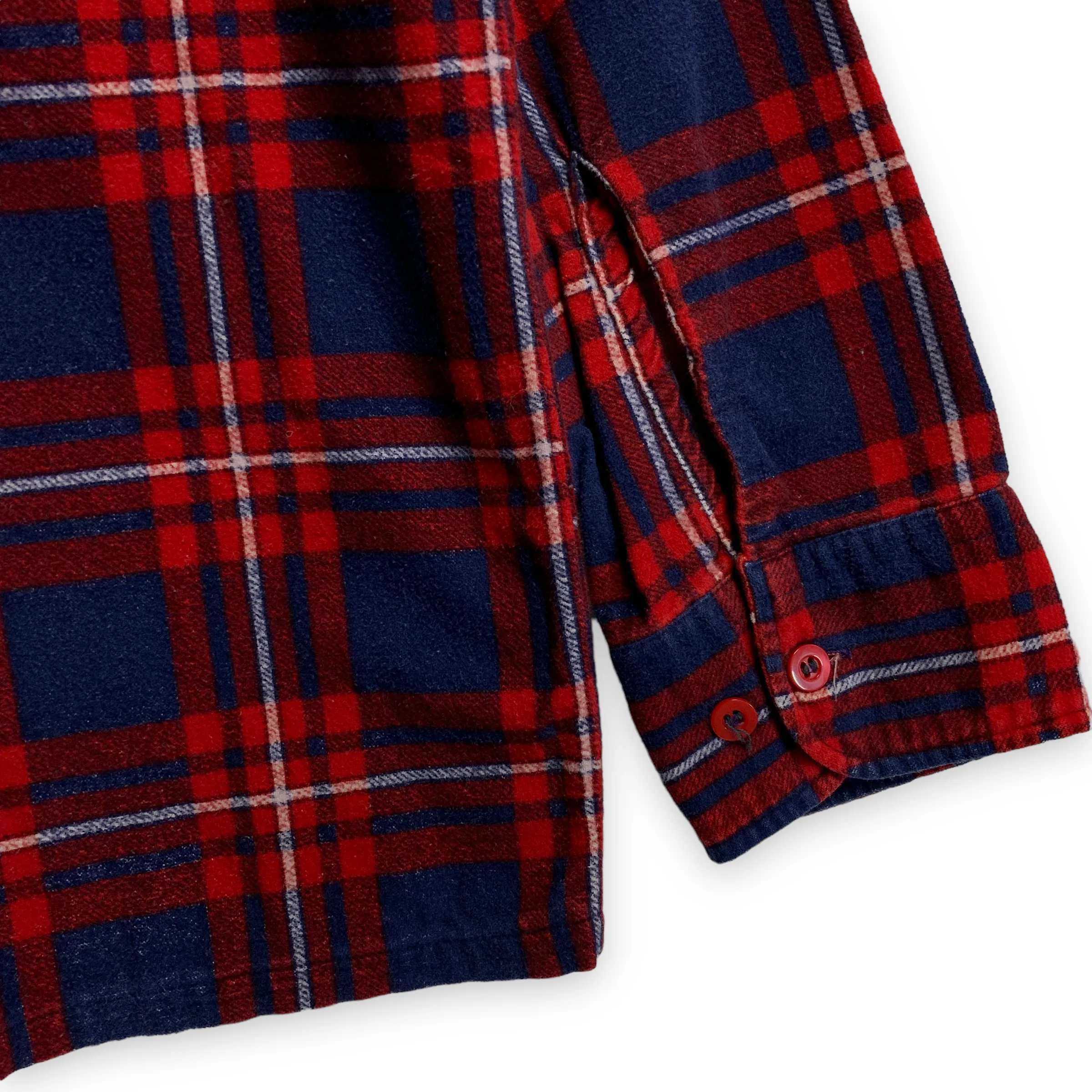 [S] Needles Flannel BD Shirt Navy Red