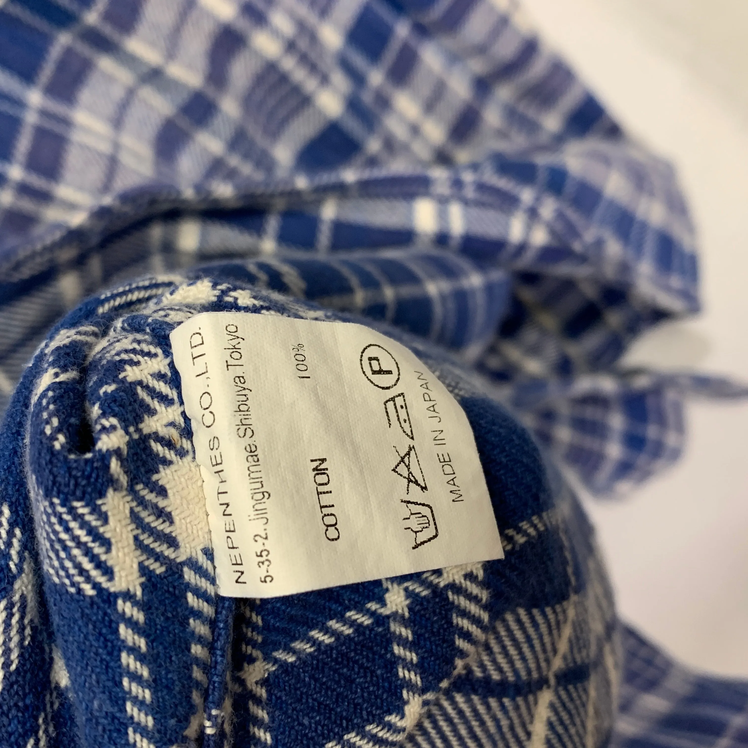 [S] Needles Plaid Flannel BD Shirt