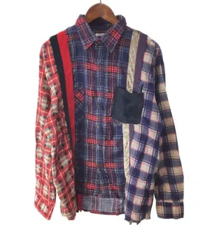 [S] Needles Rebuild 7 Cut Vintage Flannel Shirt