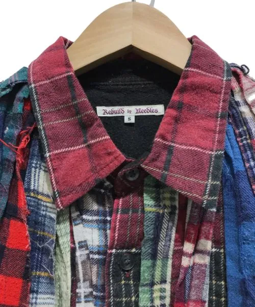 [S] Needles Rebuild Ribbon Cut Vintage Flannel Shirt