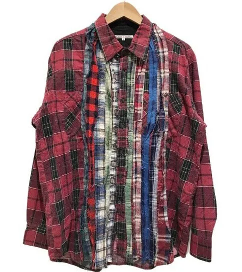 [S] Needles Rebuild Ribbon Cut Vintage Flannel Shirt