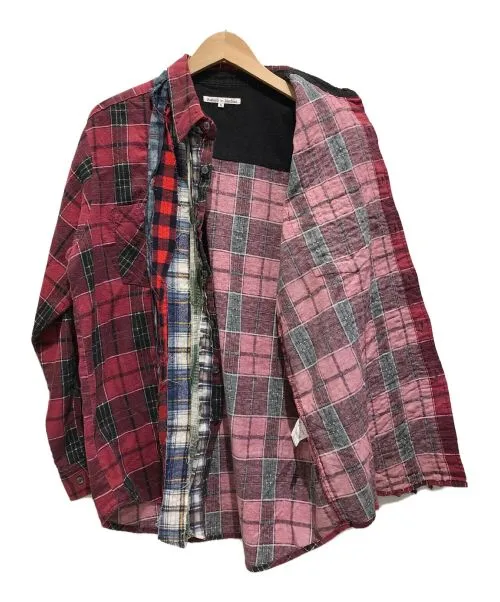 [S] Needles Rebuild Ribbon Cut Vintage Flannel Shirt
