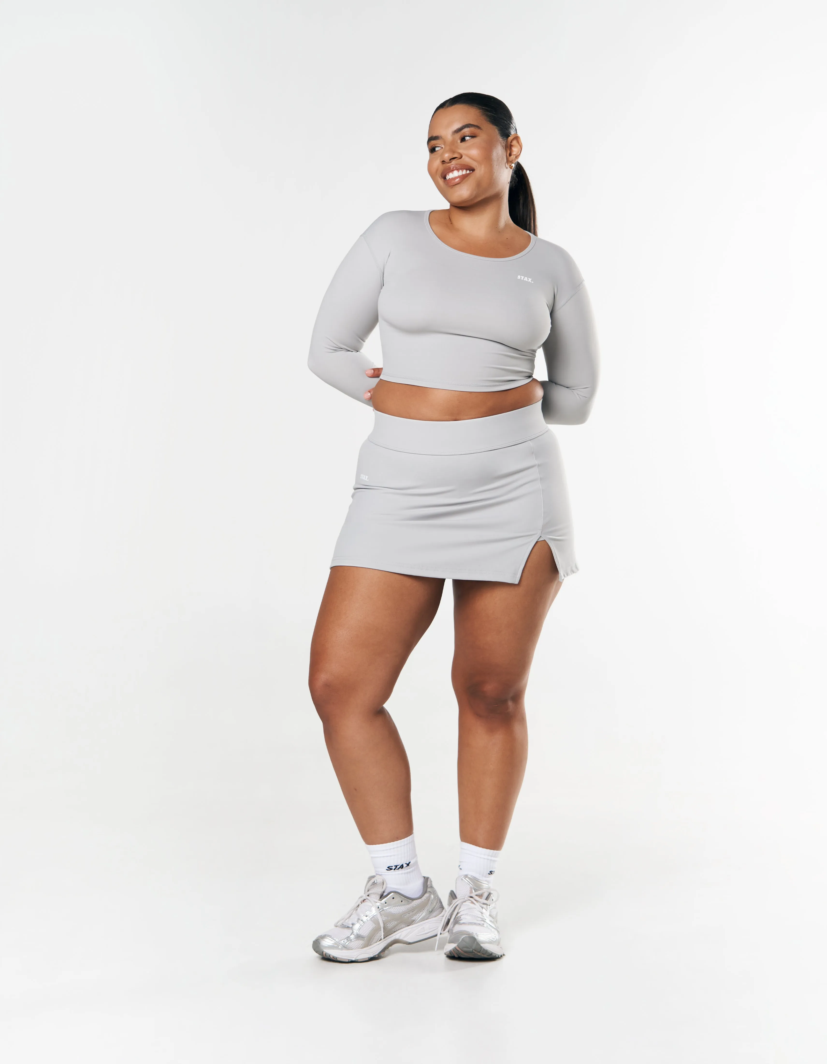 Scoop Long Sleeve NANDEX ™ - Light Grey